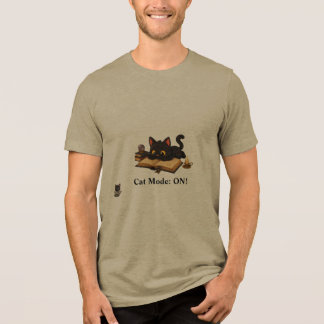 Persoonlijk zwart kat boek liefhebber aangepaste n Tri-Blend shirt