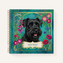 Persoonlijk Zwarte Schnauzer Notitieboek