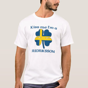 Persoonlijk Zweeds Kus Ik ben Fredriksson T-shirt