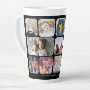 Persoonlijke 13 foto's en tekst latte mok