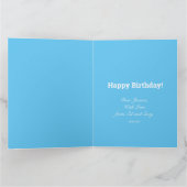 Persoonlijke 18e geboortedagkaart kaart (Binnen)