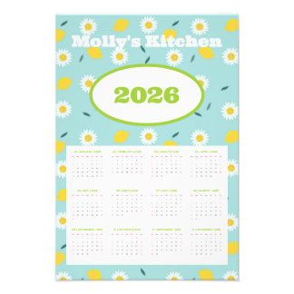 Persoonlijke 2026 kalender foto afdruk