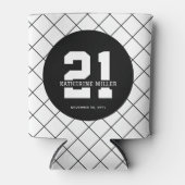 Persoonlijke 21e verjaardag modern en elegant   blikjeskoeler (Voorkant)