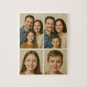 Persoonlijke 4 foto-puzzel - Vaderdag cadeau Legpuzzel