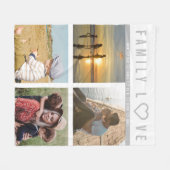 Persoonlijke 4 herinneringen aan de fotoserie fleece deken (Voorkant (Horizontaal))