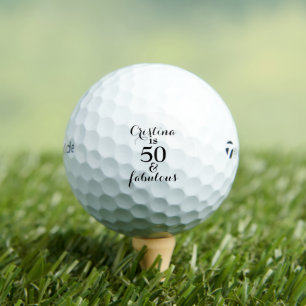 Persoonlijke 50 & Fabulous Taylor Made Golfballen