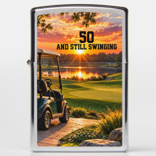 Persoonlijke 50e verjaardag golfparty golfkar