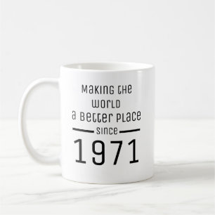 Persoonlijke 50ste, Wereld een betere plek maken Koffiemok