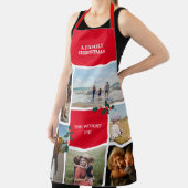 Persoonlijke 6-fotoserie Collage Kerstmis Schort (Insitu)