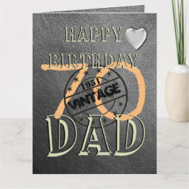Persoonlijke 70e verjaardagskaart voor vader kaart