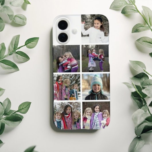 Persoonlijke 7 foto-collage Case-Mate iPhone case