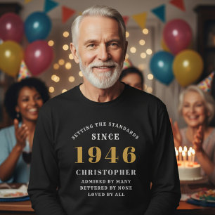 Persoonlijke 80e verjaardag 1946 naam toevoegen t-shirt