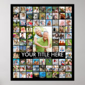 Persoonlijke 81 Foto Collage Aangepaste Kleur Poster (Voorkant)