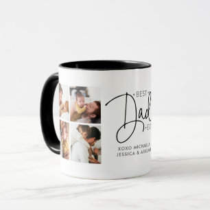 Persoonlijke 8-foto 'Beste papa ooit' Mok