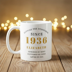 Persoonlijke 90e verjaardag 1936 naam toevoegen El Koffiemok