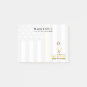 Persoonlijke 911-dispatch-eend met headset post-it® notes (Voorkant)