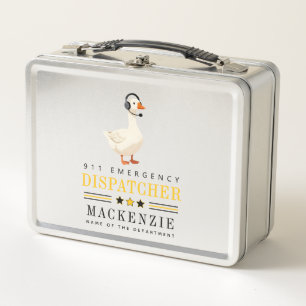Persoonlijke 911 telefoniste gans met headset