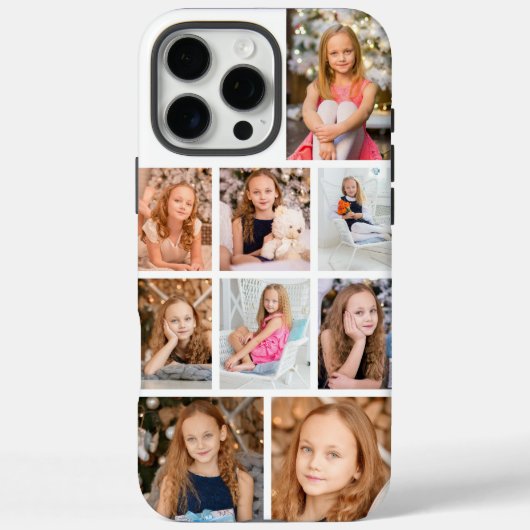 Persoonlijke 9 foto-collage Case-Mate iPhone case (Achterkant)