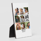 Persoonlijke 9-foto-collagesjabloon voor koppels fotoplaat (Zijkant)