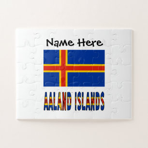 Persoonlijke Aaland-eilanden en Ålander-vlag  Legpuzzel