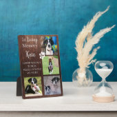 Persoonlijke Aandenkenfoto Huisdierherdenking Fotoplaat (Zijkant)