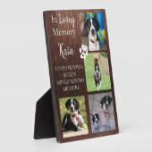 Persoonlijke Aandenkenfoto Huisdierherdenking Fotoplaat (Zijkant)