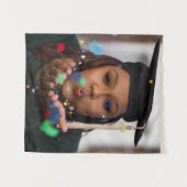 Persoonlijke aangepaste afstudeerfoto wandkleed (Voorkant (horizontaal))