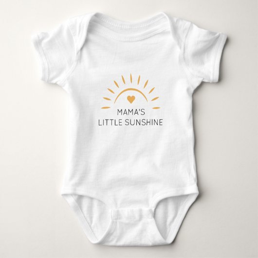Persoonlijke Aangepaste Cute Little Sunshine Romper (Voorkant)