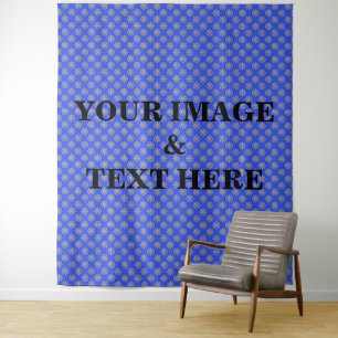 Persoonlijke Aangepaste Eigen Foto & Tekst Wandtap Wandkleed