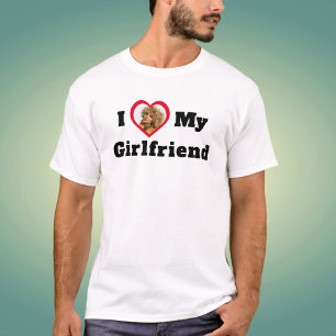 Persoonlijke Aangepaste Foto Ik Hou Van Mijn Vrien T-shirt