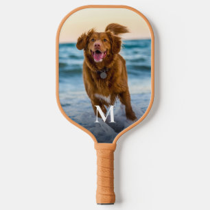 Persoonlijke aangepaste foto monogram pickleball paddle