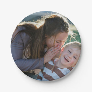 Persoonlijke aangepaste foto papieren bordje
