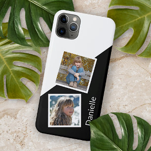 Persoonlijke aangepaste foto's in zwart-wit iPhone 11 pro max hoesje