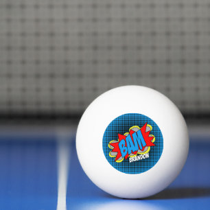 Persoonlijke Aangepaste Leuke Vintage Pop Art Stij Pingpongballen