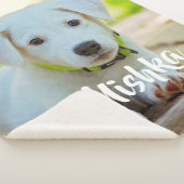 Persoonlijke aangepaste petfoto sherpa deken (3/4)
