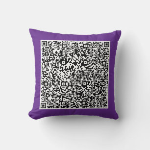 Persoonlijke Aangepaste QR Code Worp Kussen