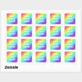 Persoonlijke Aangepaste Regenboog Sticker (Vel)