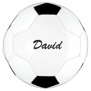 Persoonlijke Aangepaste Script Naam Minimalistisch Voetbal