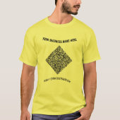 Persoonlijke aangepaste tekst Uw QR-code T-shirt (Voorkant)