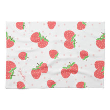 Persoonlijke aardbeien Keukenhanddoeken