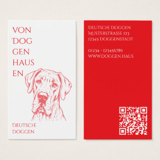 Persoonlijke Abstract Great Dane Visitekaartje