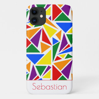 Persoonlijke Abstracte LGBTQ Rainbow Pride kleuren iPhone 11 Hoesje