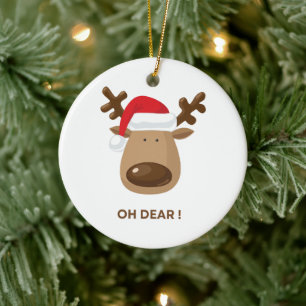 Persoonlijke achterkantnotitie Oh Beste Rendier Co Keramisch Ornament