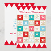 Persoonlijke Adventkalender Vintage Feestdagenkaart (Voorkant / Achterkant)