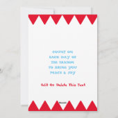 Persoonlijke Adventkalender Vintage Feestdagenkaart (Achterkant)