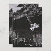 persoonlijke afbeelding, Retro Bedankkaart (Voorkant / Achterkant)