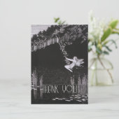 persoonlijke afbeelding, Retro Bedankkaart (Staand voorkant)