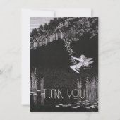 persoonlijke afbeelding, Retro Bedankkaart (Achterkant)