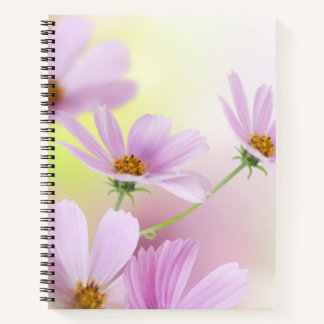 Persoonlijke afbeelding & Roze Bloem Waterverf Notitieboek