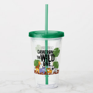 Persoonlijke afbeeldingen van Wild One Safari-dier Acryl Drinkbeker